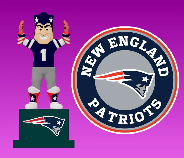 NFL - New England Patriots mascot statue 3D Print Model .c4d .max .obj .3ds .fbx .stl .blend