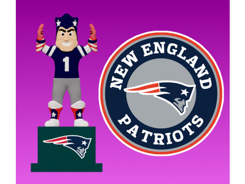 NFL - New England Patriots mascot statue Modelo de impresión 3D