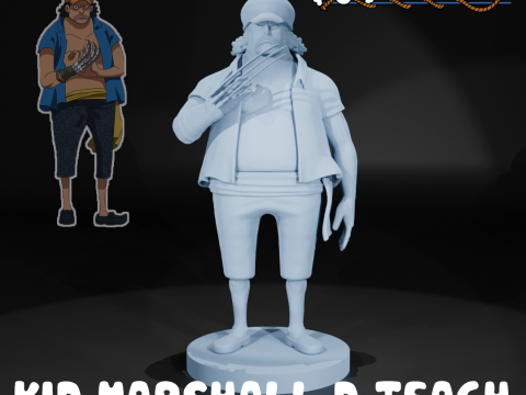 Marshall D Teach young - ONE PIECE - 3D PRINT 3D 打印模型