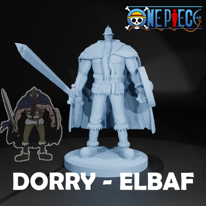 Dorry - ELBAF - ONE PIECE - 3D PRINT 3D printmodel .c4d .max .obj .3ds .fbx .stl .blend