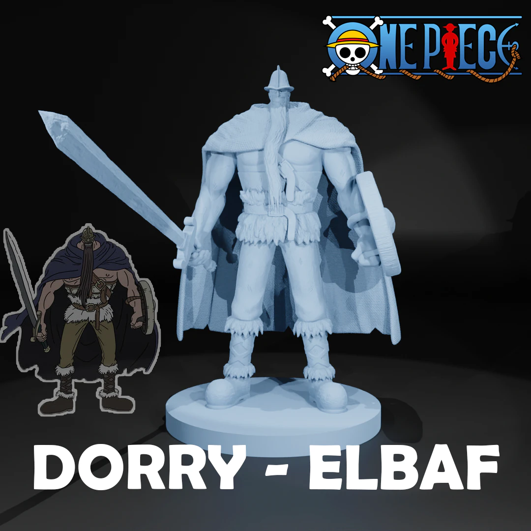 Dorry - ELBAF - ONE PIECE - 3D PRINT 3D Print Model .c4d .max .obj .3ds .fbx .stl .blend
