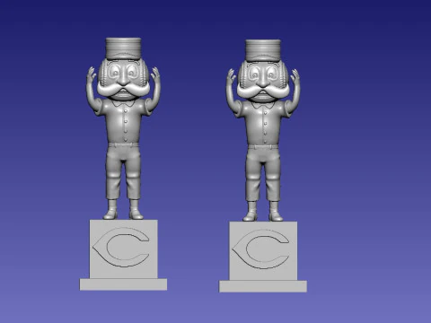 MLB - Mr Redlegs - Cincinnati Reds - 3d Print 3D Print Model