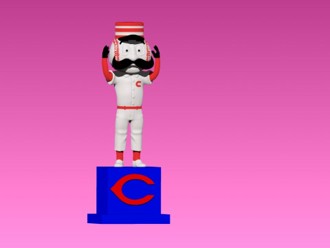 MLB - Mr Redlegs - Cincinnati Reds - 3d Print 3D-Druckmodell