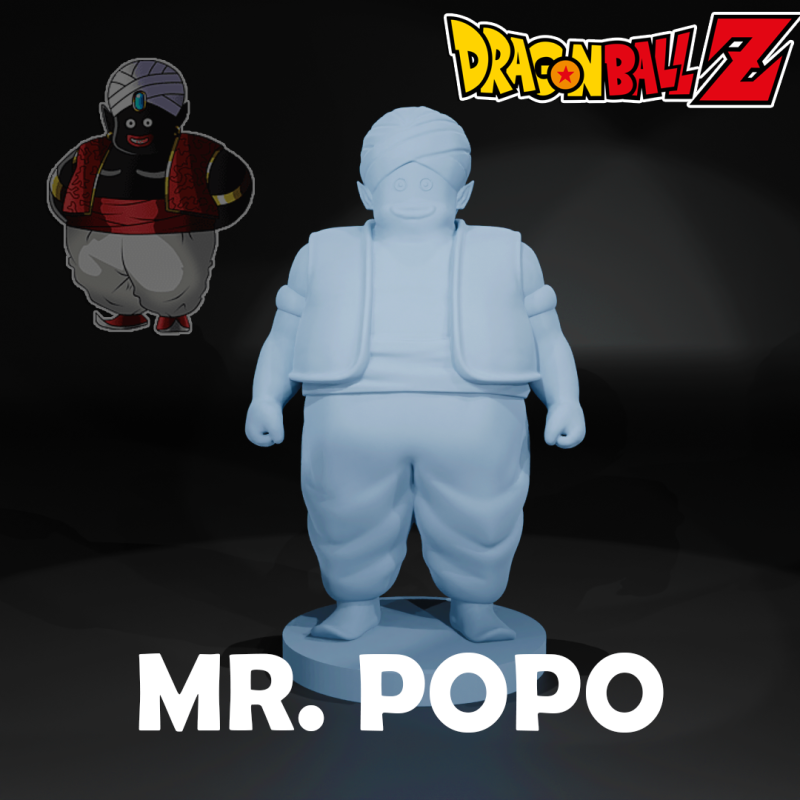 MR POPO - DRAGON BALL - 3D PRINT Modelo de impresión 3D .c4d .max .obj .3ds .fbx .stl .blend 