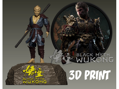 Black Myth Wukong - CHINA GAME - 3D Print 3D Принт Модель