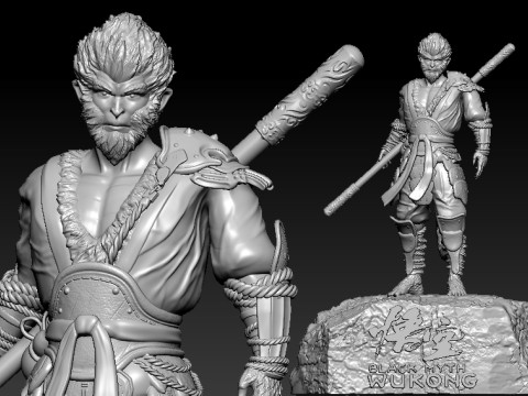 Black Myth Wukong - CHINA GAME - 3D Print 3D Принт Модель