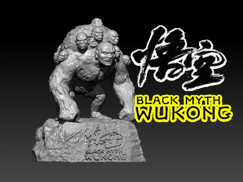 Black Myth Wukong boss - Gioco cinese - Stampa 3d Modello di stampa 3D