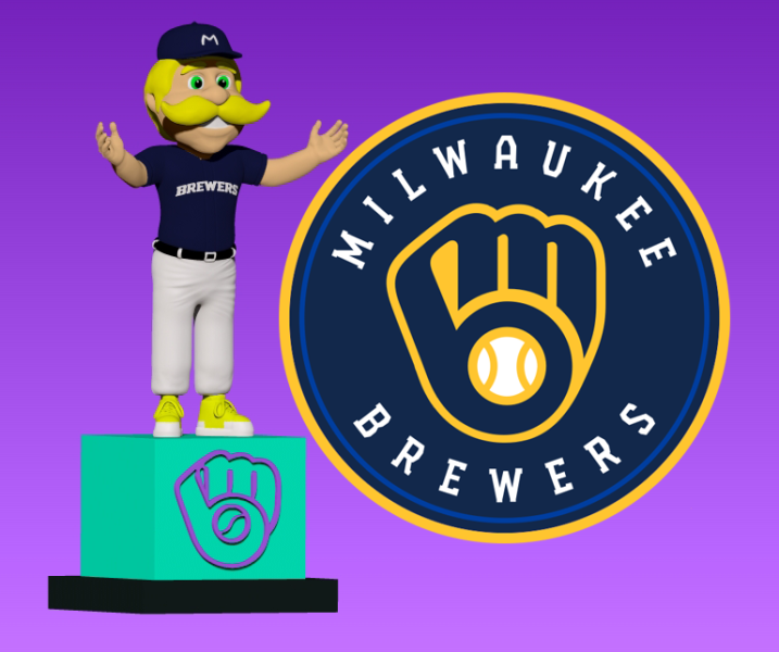 MLB - Milwaukee Brewers mascot statue - 3d Print 3D 打印模型 .c4d .max .obj .3ds .fbx .stl .blend 