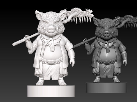 Black Myth Wukong - Zhu Bajie Boss - CHINESE GAME Modelo de Impressão 3D