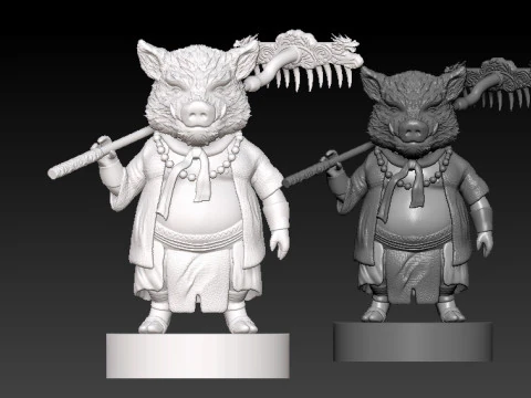 Black Myth Wukong - Zhu Bajie Boss - CHINESE GAME 3D Print Model