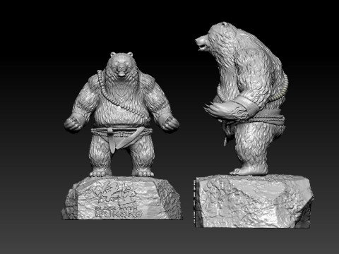 Black Myth Wukong - Black Bear Guai boss - 3d Print Modello di stampa 3D