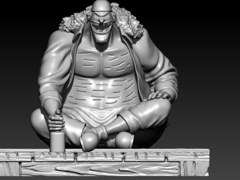 Marshall D Teach- BlackBeard - ONE PIECE - 3D PRINT 3D 프린트 모델
