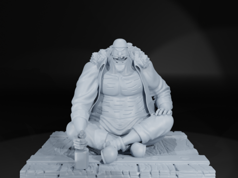 Marshall D Teach- BlackBeard - ONE PIECE - 3D PRINT 3D 프린트 모델