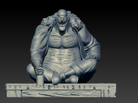 Marshall D Teach- BlackBeard - ONE PIECE - 3D PRINT 3D 프린트 모델