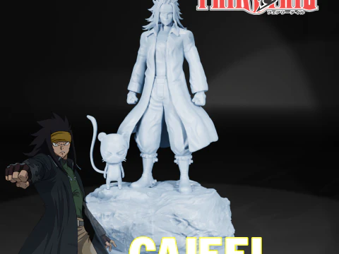 Fairy Tail - ГАДЖИЛ Редфокс - 3d печать 3D Принт Модель