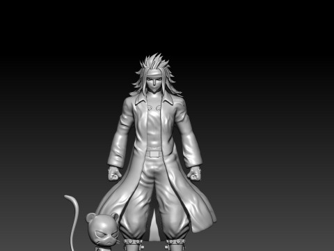Fairy Tail - GAJEEL Redfox - 3d print 3D Print Model