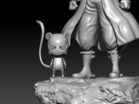 Fairy Tail - GAJEEL Redfox - 3d print 3D Print Model