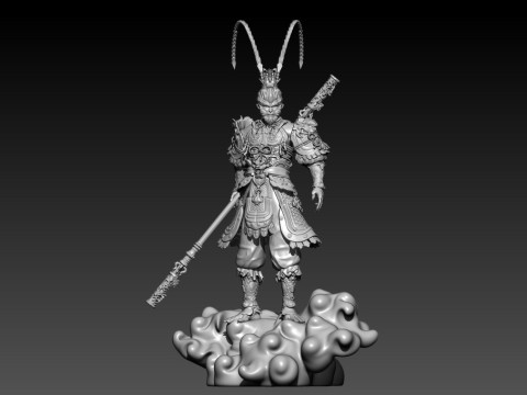 BLACK MYTH WUKONG - SUNWUKONG - 3D MODEL 3D Baskı Modeli