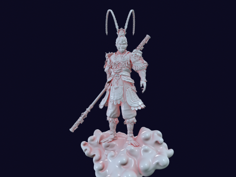 BLACK MYTH WUKONG - SUNWUKONG - 3D MODEL 3D Baskı Modeli