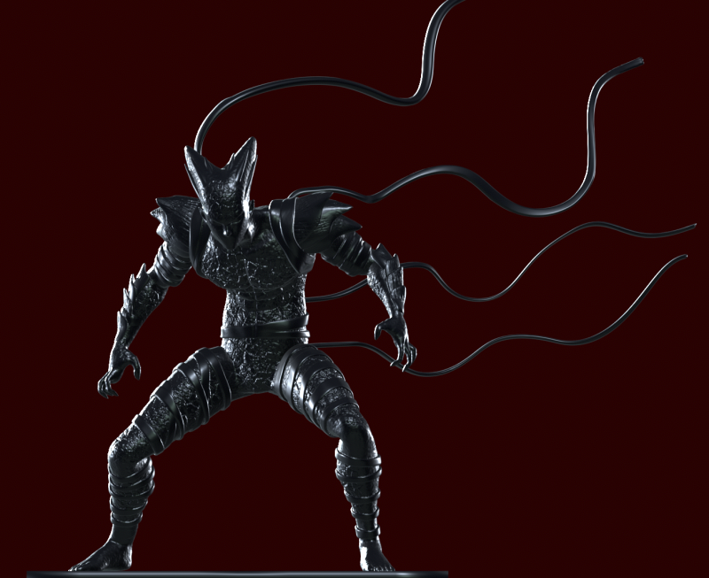 GAROU - one punch man - 3d Print 3D 打印模型 .c4d .max .obj .3ds .fbx .stl .blend