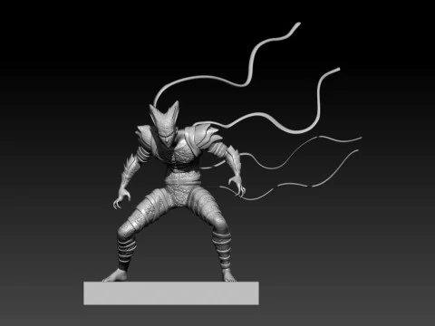 GAROU - one punch man - 3d Print 3D Print Model