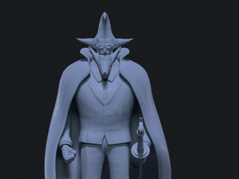Figarland Garling - Five elder - ONE PIECE - 3D PRINT 3D Baskı Modeli