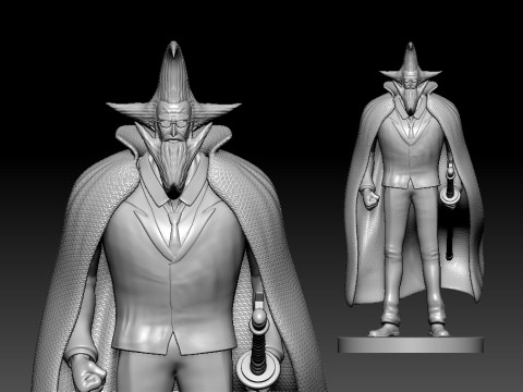 Figarland Garling - Five elder - ONE PIECE - 3D PRINT 3D Baskı Modeli