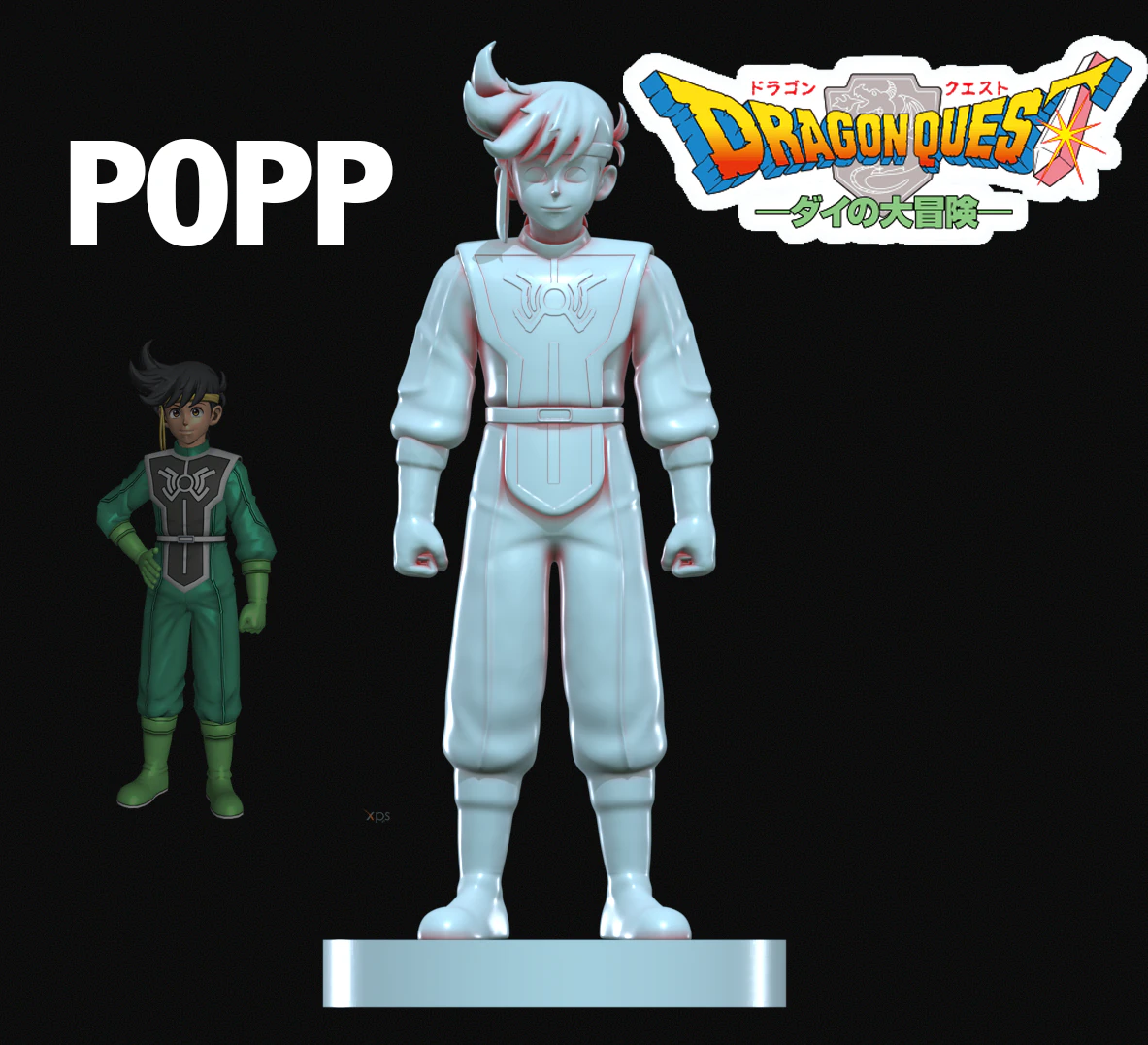 Popp - Dragon Quest The Adventure of Dai - 3d print 3D Print Model .c4d .max .obj .3ds .fbx .stl .blend 