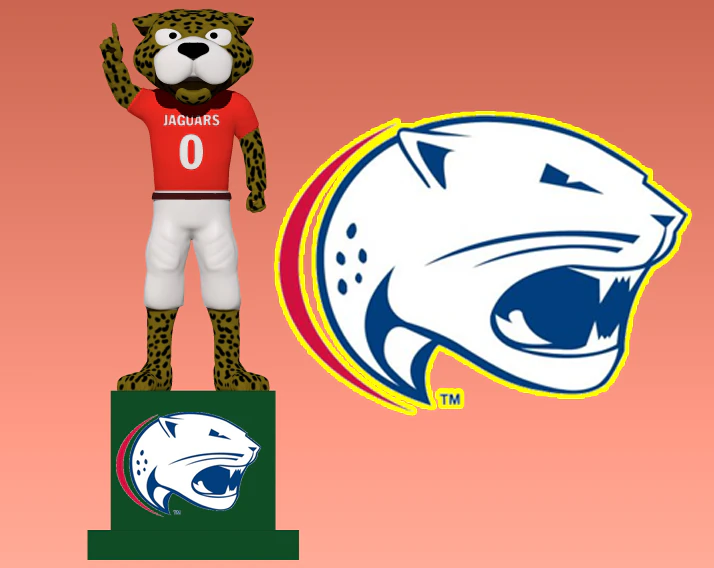NCAA - South Alabama Jaguars mascot statue - 3d Print 3D Print Model .c4d .max .obj .3ds .fbx .stl .blend 