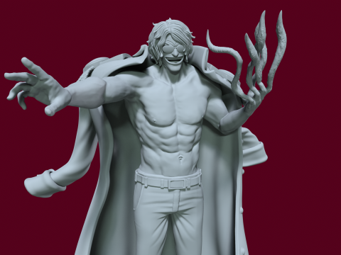 Ryokugyu Admiral- ONE PIECE - 3D PRINT - SPLIT PART Model Cetak 3D