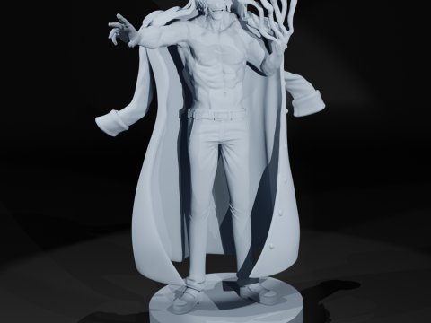 Ryokugyu Admiral- ONE PIECE - 3D PRINT - SPLIT PART Model Cetak 3D