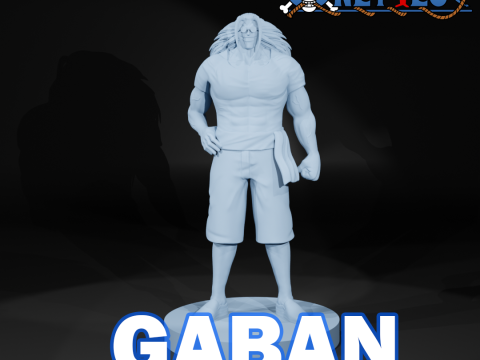 Scopper Gaban - Roger Pirates team - ONE PIECE 3D Print Model