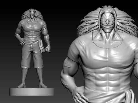 Scopper Gaban - Roger Pirates team - ONE PIECE Modello di stampa 3D
