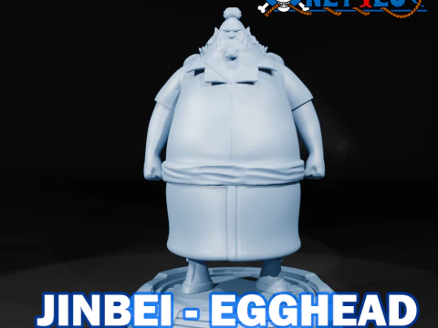 ジンベイ ファンアート - エッグヘッド - ワンピース 3Dプリントモデル