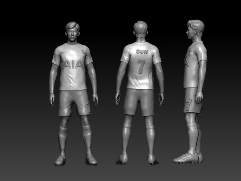 Son heung min - PLAYER FOOTBALL - 3D PRINT Modelo de Impressão 3D
