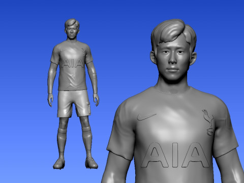 Son heung min - PLAYER FOOTBALL - 3D PRINT Modelo de Impressão 3D