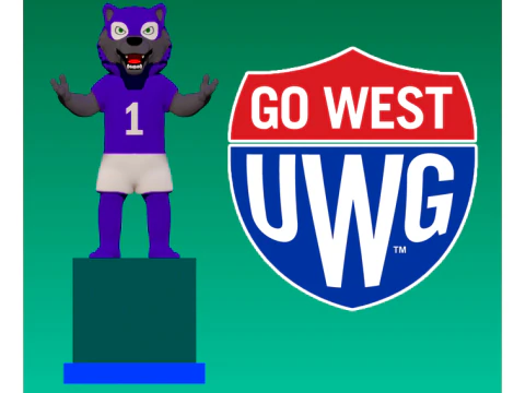 NCAA - patung maskot universitas georgia barat - cetakan 3d Model Cetak 3D