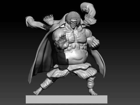 SENGOKU Buddha Fan art - ONE PIECE - 3D PRINT 3Dプリントモデル