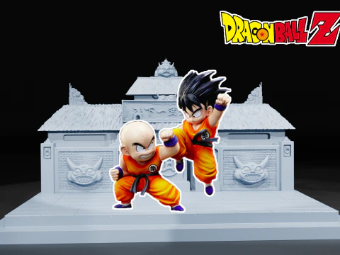 Turnamen Seni Bela Diri Dunia BASE - DRAGON BALL Model Cetak 3D
