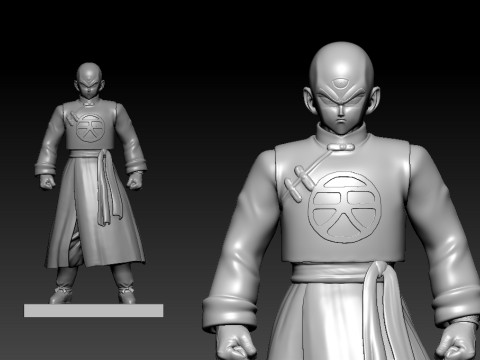 Tenshinhan - DRAGON BALL - 3D print 3Dプリントモデル