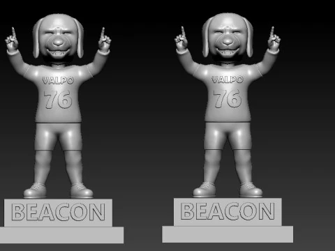 NCAA - Beacon mascot - Valparaiso University - 3d print 3D Print Model