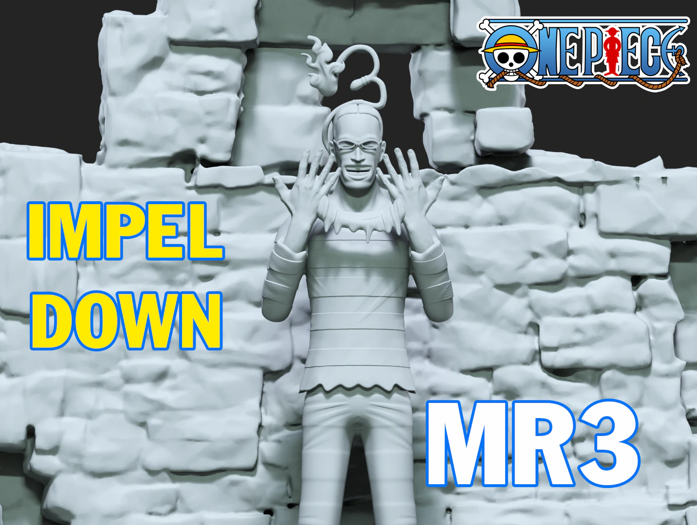 MR 3 fanart - Impel Down Arc - ONE PIECE - 3d print 3D Print Model .c4d .max .obj .3ds .fbx .stl .blend 
