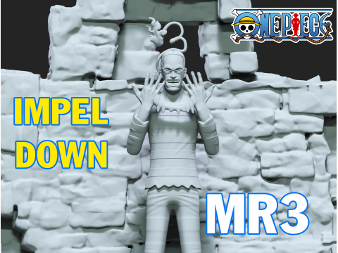 MR 3 fanart - Impel Down Arc - ONE PIECE - 3d print 3D 프린트 모델