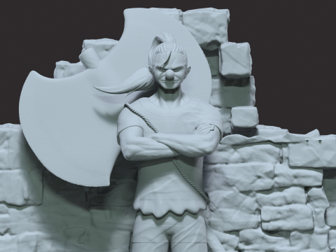 BUGGY fanart - IMPEL DOWN - ONE PIECE - 3D PRINT 3D Принт Модель