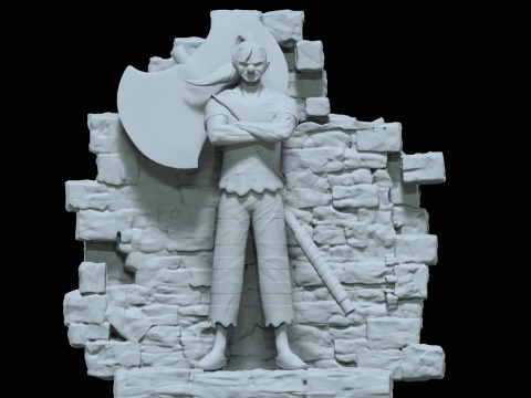 BUGGY fanart - IMPEL DOWN - ONE PIECE - 3D PRINT Model do druku 3D