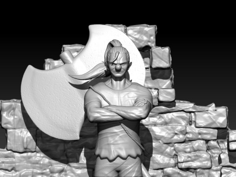 BUGGY fanart - IMPEL DOWN - ONE PIECE - 3D PRINT Model do druku 3D