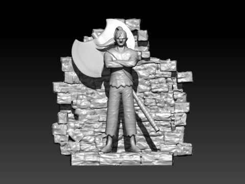 BUGGY fanart - IMPEL DOWN - ONE PIECE - 3D PRINT Model do druku 3D
