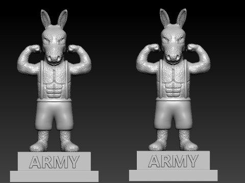Army Mule - United States Military Academy mascot - 3d print 3Dプリントモデル