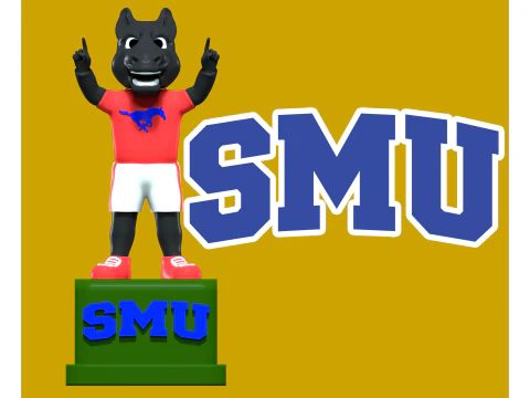 NCAA - Mascota de Peruna Universidad Metodista del Sur - Impresión 3d Modelo de impresión 3D