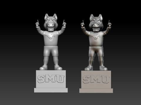 NCAA - Peruna mascot Southern Methodist University - 3d Print 3Dプリントモデル